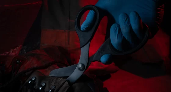 XShear shears cutting open boot