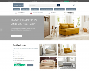 The homepage of a website after the UX team worked on it.