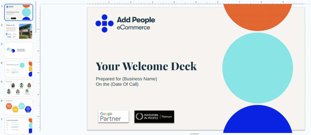 A picture of what the PPC management department's welcome call would look like for client.